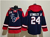 Men's Houston Texans #24 Derek Stingley Jr. Navy Ageless Must-Have Lace-Up Pullover Hoodie,baseball caps,new era cap wholesale,wholesale hats